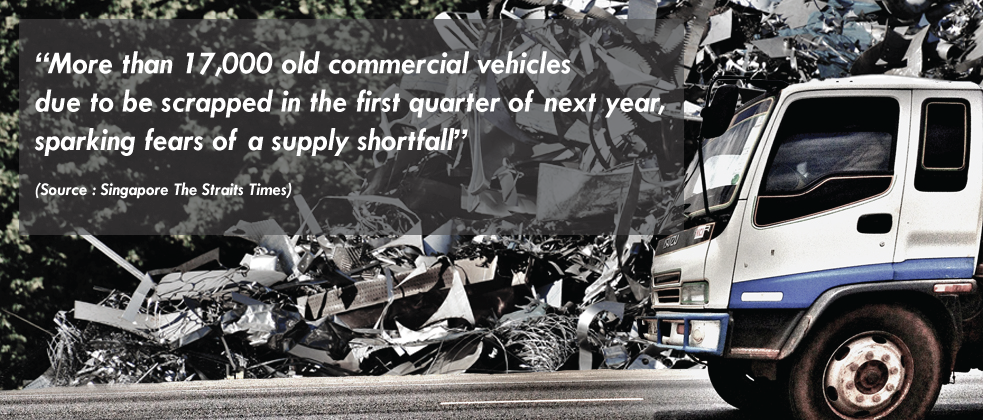 More Than 17,000 Commercial Vehicles Are Expected To Have Their Certificate of Entitlement (COE) Expire In 1Q 2017