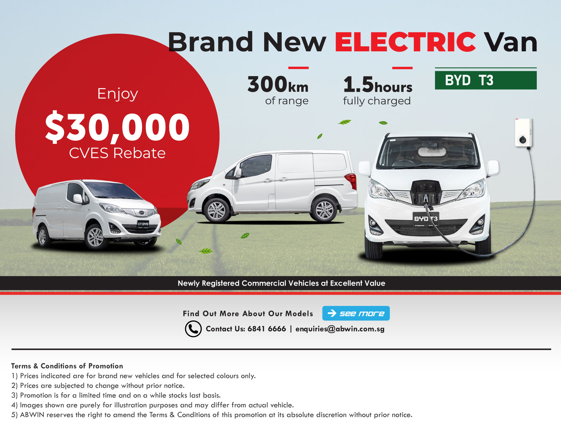 Brand New Electric Van for Sales in Singapore
